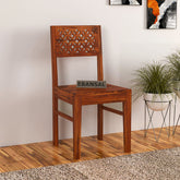 Monstro Solid Sheesham Wood Chair (Natural Finish)